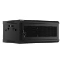 RACK CABINET 19" WALL-MOUNT 4U/600X450 WITH PERFORATED DOOR BLACK LANBERG (FLAT PACK)