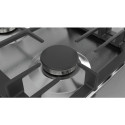 Bosch Serie 6 PCH6A5B90 hob Black, Stainless steel Built-in Gas 4 zone(s)