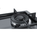 Bosch Serie 6 PCH6A5B90 hob Black, Stainless steel Built-in Gas 4 zone(s)