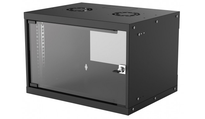 Intellinet 19" seinakinnitusega võrkkapp (basic), 6U, 400mm sügav, must, tasapinnaline, max 50kg, ka