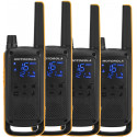 Motorola Talkabout T82 Extreme Quad Pack two-way radio 16 channels Black,Orange