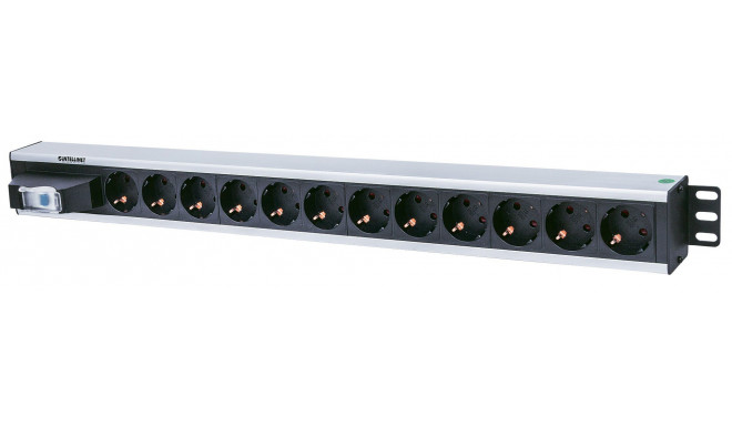 Intellinet vertikaalne rackmount 12-väljundiga toitejaotusüksus (PDU), EU CEE 7/3 pistikupesad, ühe 