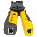 Intellinet Universal Modular Plug Crimping Tool and Cable Tester, 2-in-1 Crimper and Cable Tester: C