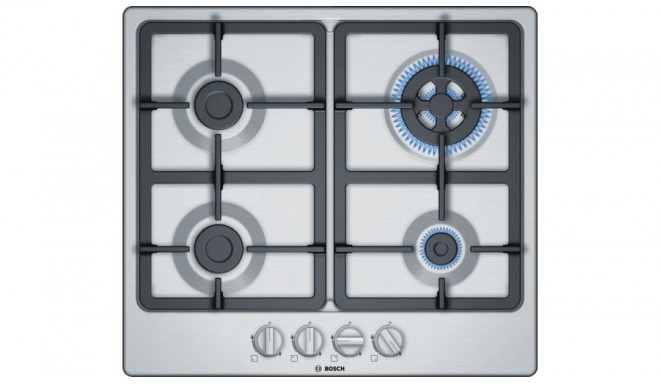 Bosch Serie 4 PGH6B5B90 hob Stainless steel Built-in Gas 4 zone(s)