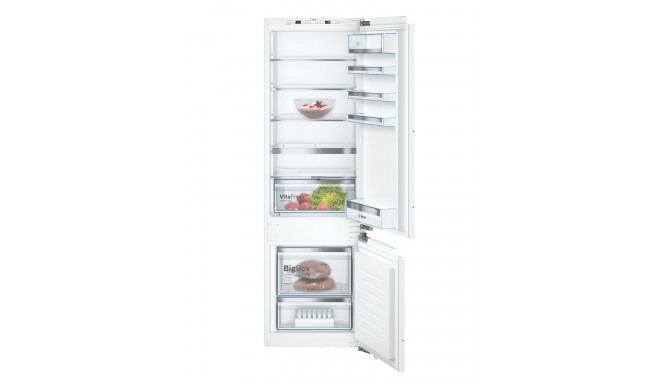 Bosch Serie 6 KIS87AFE0 külmik-sügavkülmik Integreeritav 272 L E Valge
