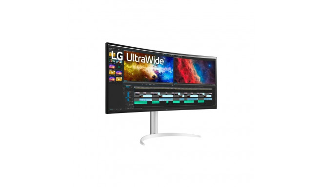 "96,5cm/38"" (3840x1600) LG UltraWide 38BQ85C-W 21:9 UWQHD IPS Curved 5ms 75Hz HDMI DP USB-C Speaker