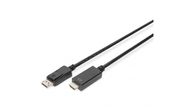 "Digitus DisplayPort > HDMI (ST-ST) 2m Adapterkabel 4K 60Hz Black"