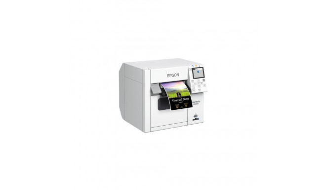 "Epson CW-C4000e (mk) Desktop-Farbetikettendrucker mit mattschwarzer Tinte"