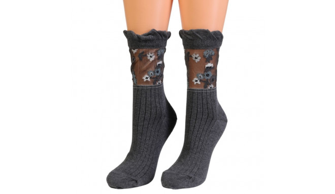 SOKISAHTEL ASHER tumehallid lillelised sokid 444