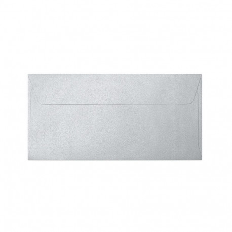 Metallik ümbrik Pearl Silver DL - 10tk