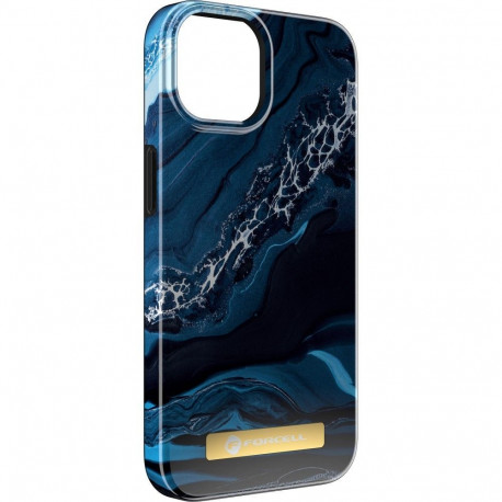 Case for na iPhone 14 PLUS Forcell F-Protect Mirage compatible with Magsafe ocean marble