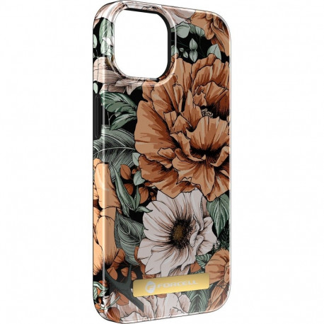 Case for iPhone 15 PLUS Forcell F-Protect Mirage compatible with Magsafe bloom bush