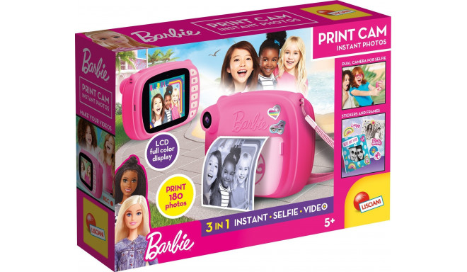 Lisciani Barbie print cam pink digital camera