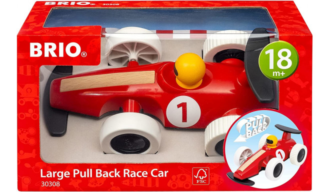 BRIO Pull Back Motorized Big Race Car Toy Vehicle