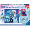Ravensburger pusle 3x49 tk Disney Lumekuninganna