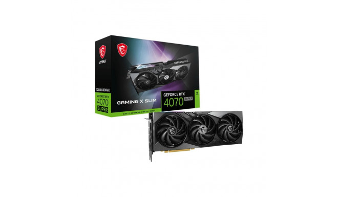 Graphics card GeForce RTX 4070 SUPER 12G GAMING X SLIM GDDRX6 192bit