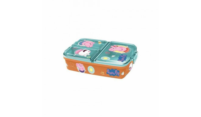 Compartment Lunchbox Peppa Pig    polypropylene 19,5 x 16,5 x 6,7 cm 17 x 14 x 7 cm