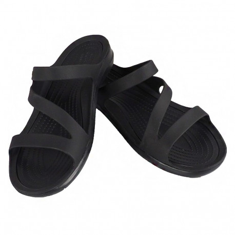 Klapki damskie Crocs Swiftwater Sandal W czarne 203998 060 38-39