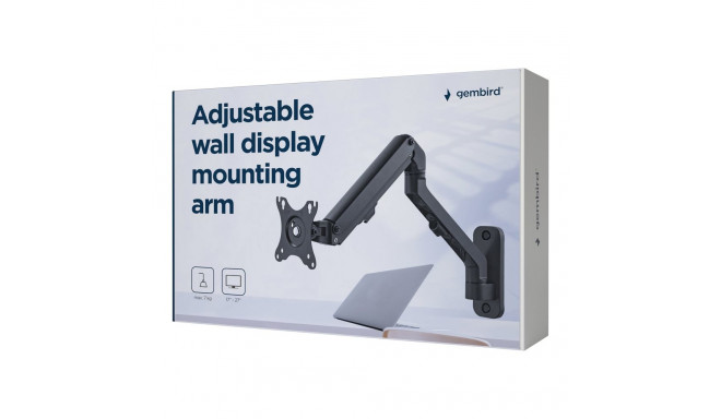 GEMBIRD MA-WA1-02 Adjustable wall display mounting arm up to 27 /7 kg
