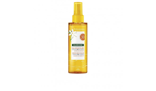 KLORANE POLYSIANES MONOÏ Y TAMANU BIO aceite seco solar SPF30 200 ml