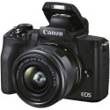 Canon EOS M50 Mark II 15-45 IS STM (Black) - Demonstracinis (expo) - Baltoje dėžutėje (white box)