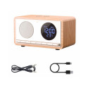 Clock radio with wireless charger Manta RDI912W, white