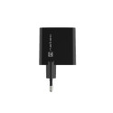 USB CHARGER NATEC RIBERA GAN 1X USB-A + 1X USB-C 65W BLACK