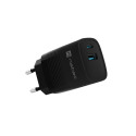 USB CHARGER NATEC RIBERA GAN 1X USB-A + 1X USB-C 30W BLACK