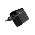 USB CHARGER NATEC RIBERA GAN 1X USB-A + 1X USB-C 65W BLACK