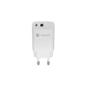 USB CHARGER NATEC RIBERA GAN 1X USB-A + 1X USB-C 30W WHITE