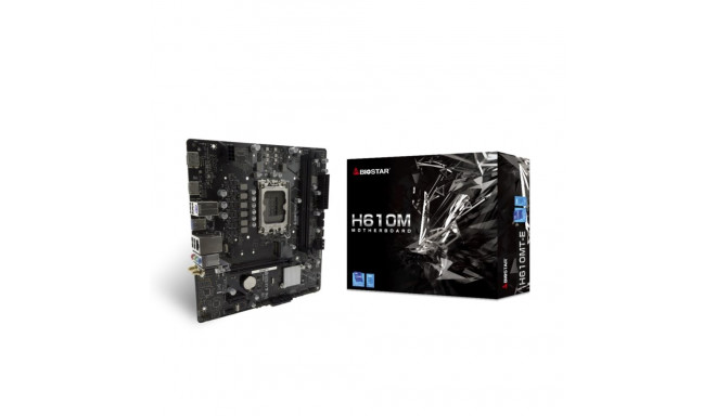 Biostar H610MT-E emaplaat Intel H610 LGA 1700 micro ATX