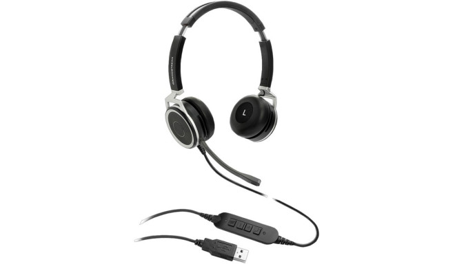 "Grandstream GUV3000 HD-USB-Headsets mit Mikrofon mit Rauschunterdrückung"