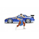 Vehicle with figure Street Fighter 1993 Mazda RX7 1/24