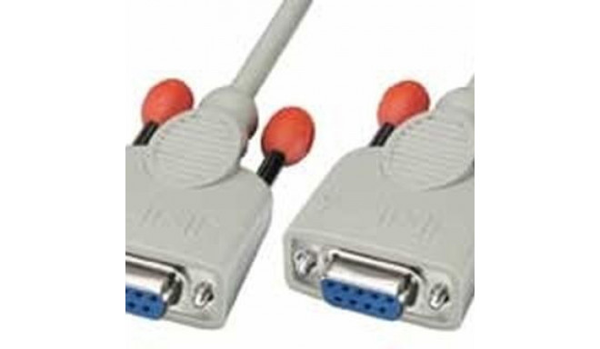 Lindy 3m Null modem cable serial cable White 9-pin D-sub