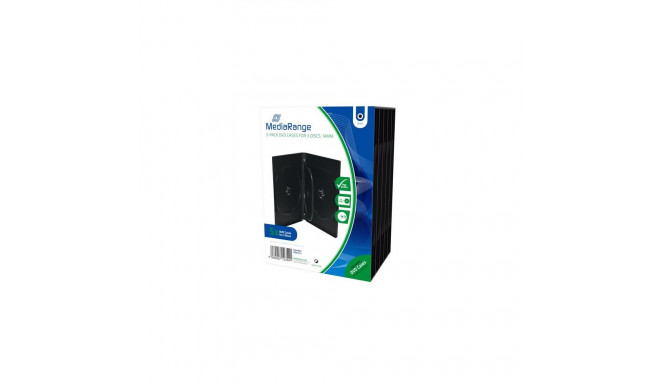 MediaRange BOX35-3 optical disc case DVD case 3 discs Black