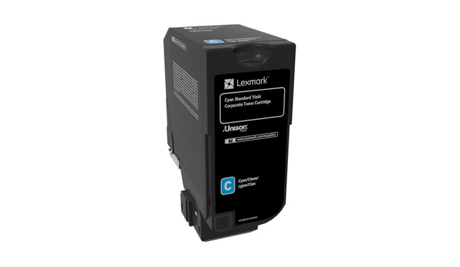 LEXMARK Corporate 74C2SCE Laser Toner Cartridge, Cyan