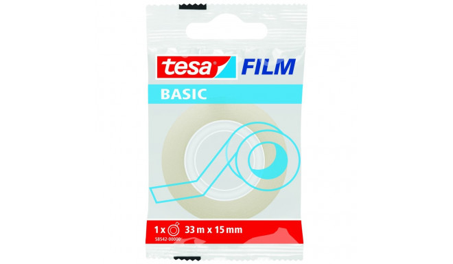 Teip Tesa Film Basic, 33m x 15mm, läbipaistev (3 tk)