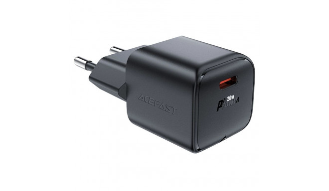 Acefast A73 Mini PD 20W GaN USB-C nástěnná nabíječka - černá