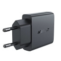 Acefast A69 PD 30W GaN USB-A USB-C nástěnná nabíječka - černá