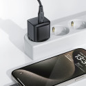 Acefast A77 Mini PD 30W GaN USB-C nástěnná nabíječka - černá