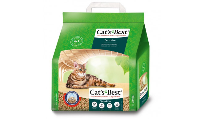 Cat's Best Sensitive комкующийся кошачий наполнитель 8L 2.9kg