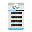 EUROSTIL ONDULADOS CLIPS ACERO NEGRO NEGRO 70MM PACK 1UN