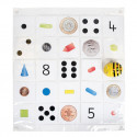 TTS Bee-Bot läbipaistev taskutega matt (5 x 5 ruutu)