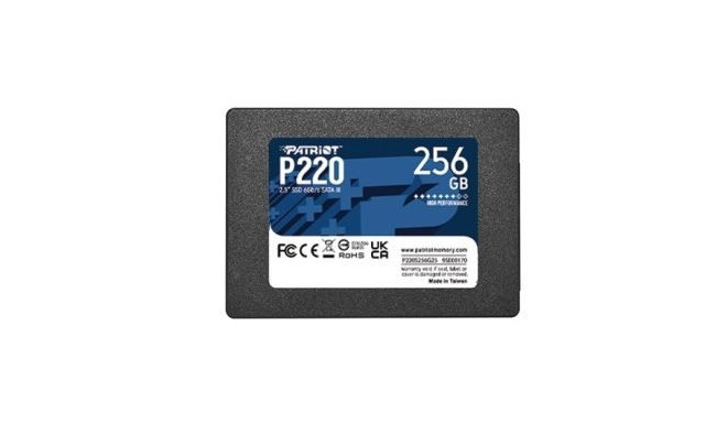 SSD drive P220 256GB 550/480 MB/s SATA III 2.5