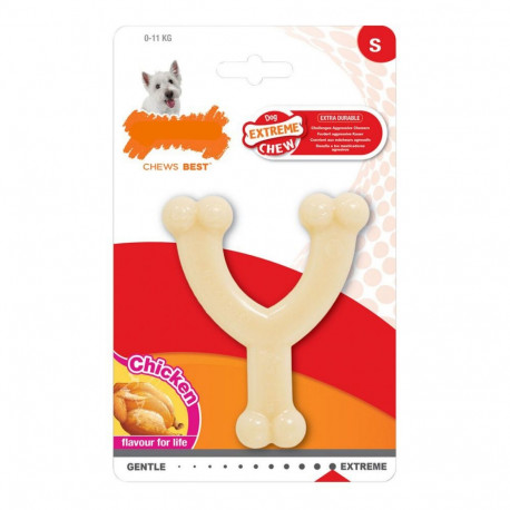 Koera närimismänguasi Nylabone Extreme Chew Wishbone Suurus S Kana Nailon