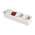 2-socket plugboard with power switch Solera 8002il Bipolar 3500 W 250 V 16 A