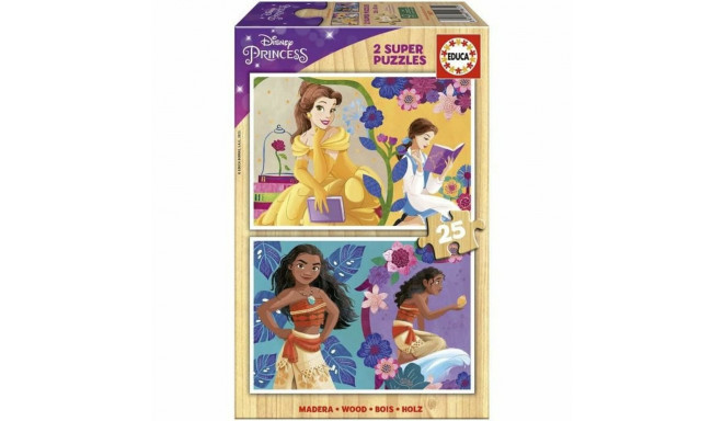 Набор из 2 пазлов Disney Princess Bella + Vaiana 25 Предметы