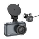 HOCO car camera with screen 3" + rear camera DV6 iron gray