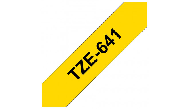 Kleepkirjalint Brother TZE-641 kollane, must tekst, laius 18mm
