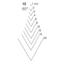 Stright carving chisel Pfeil 12/20